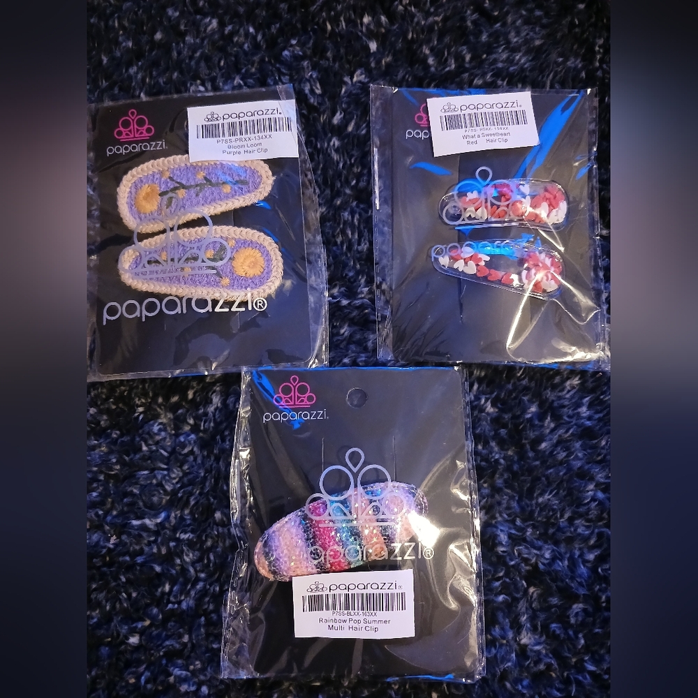 5/$25 Paparazzi Kids Hair Clip Set - Multicolor